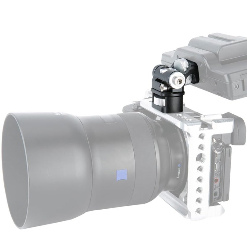 NICEYRIG حامل شاشة NICEYRIG DSLR لتركيب ARRI، إمالة 180° ودوران 360° دعم لحامل شاشة 5'' 7'' لكاميرا القفص، المثبتات - 339 - Image 2